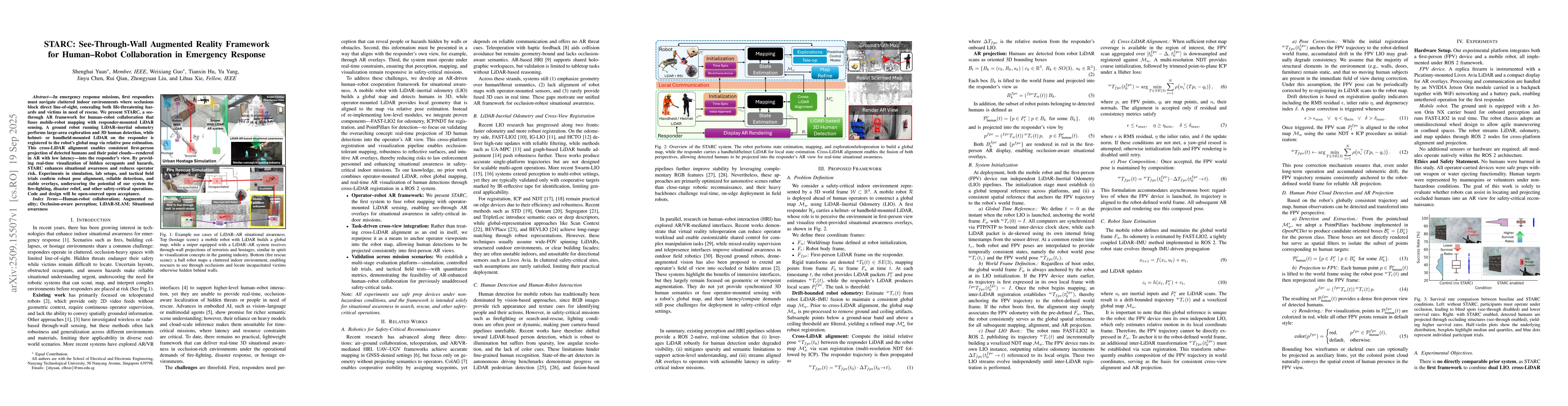 Thumbnail for STARC: See-Through-Wall Augmented Reality Framework for Human-Robot
  Collaboration in Emergency Response