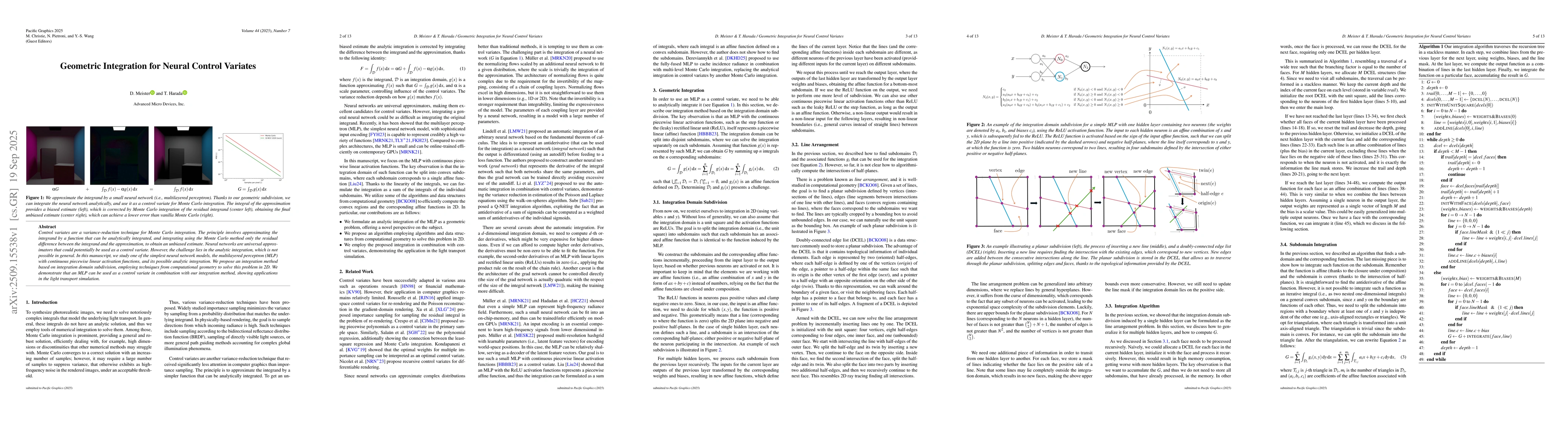 Thumbnail for Geometric Integration for Neural Control Variates