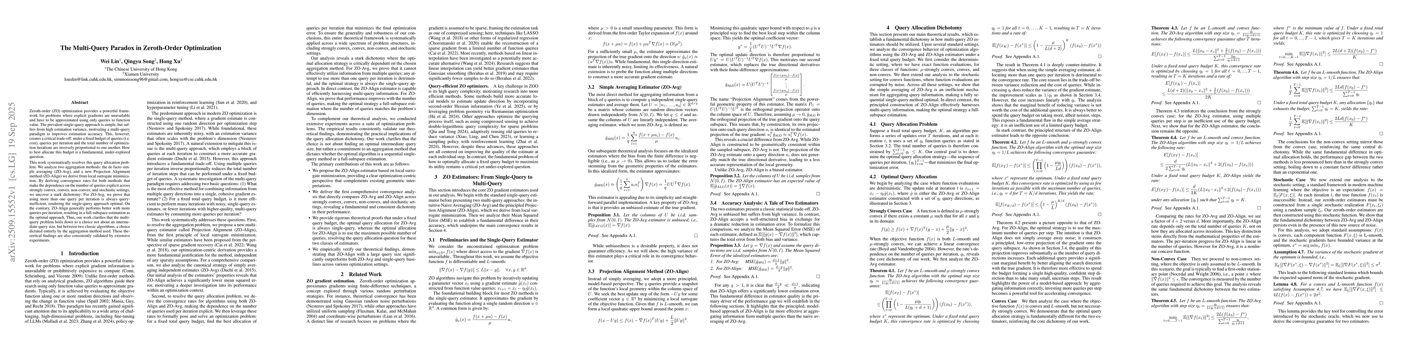 Thumbnail for The Multi-Query Paradox in Zeroth-Order Optimization