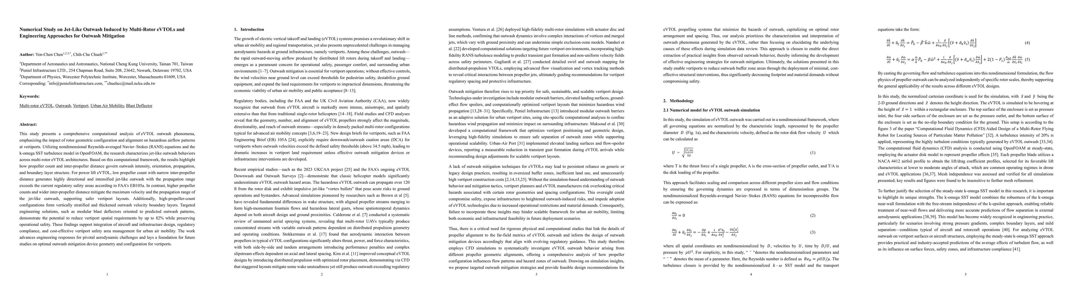 Thumbnail for Numerical Study on Jet-Like Outwash Induced by Multi-Rotor eVTOLs and
  Engineering Approaches for Outwash Mitigation