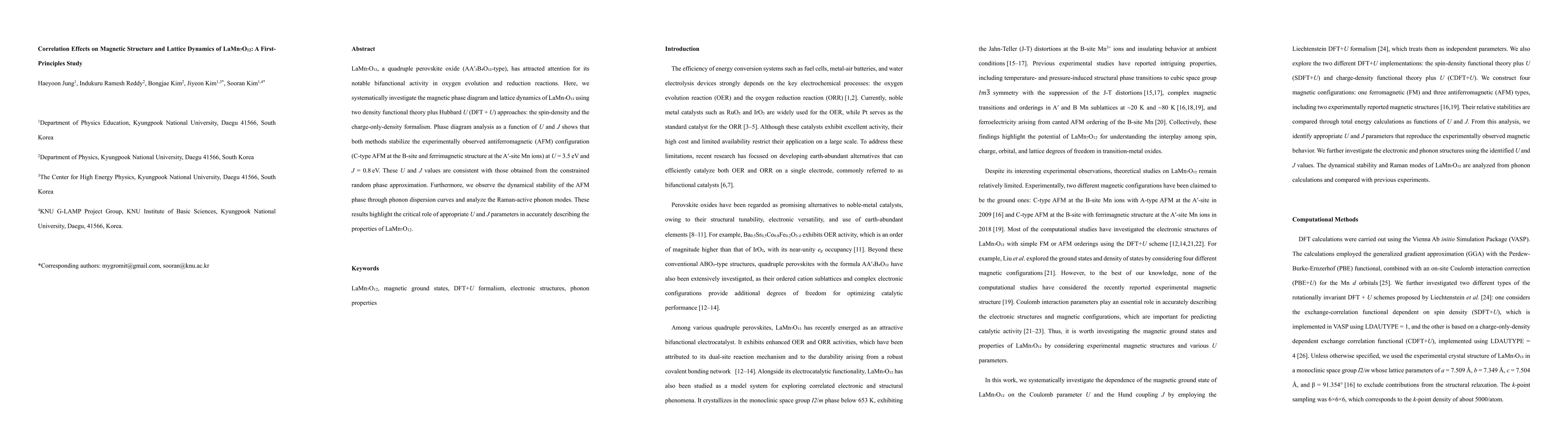 Thumbnail for Correlation Effects on Magnetic Structure and Lattice Dynamics of
  LaMn$_7$O$_{12}$: A First-Principles Study
