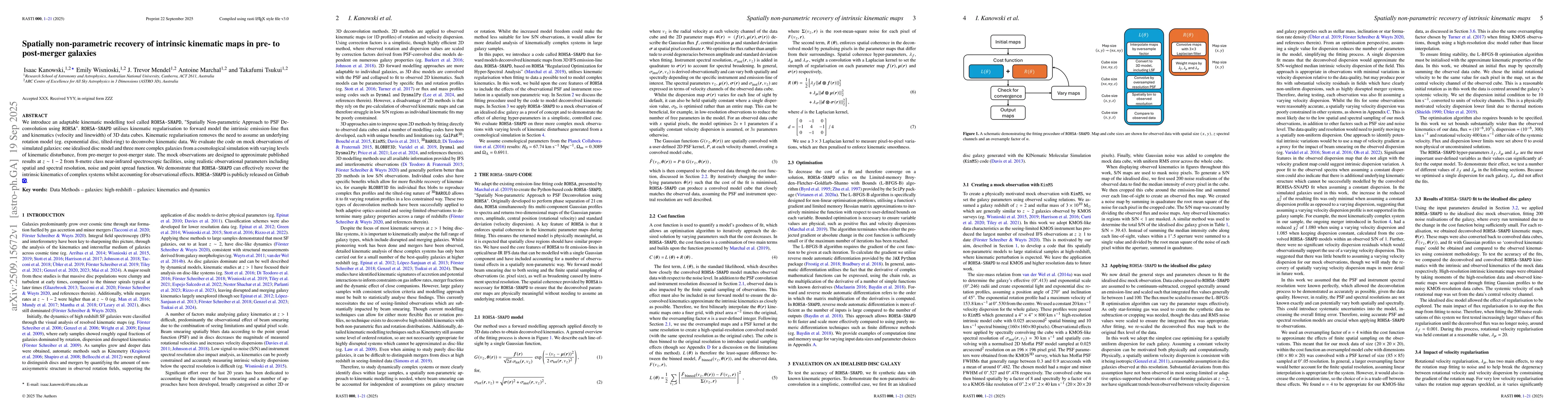 Thumbnail for Spatially non-parametric recovery of intrinsic kinematic maps in pre- to
  post-merger galaxies