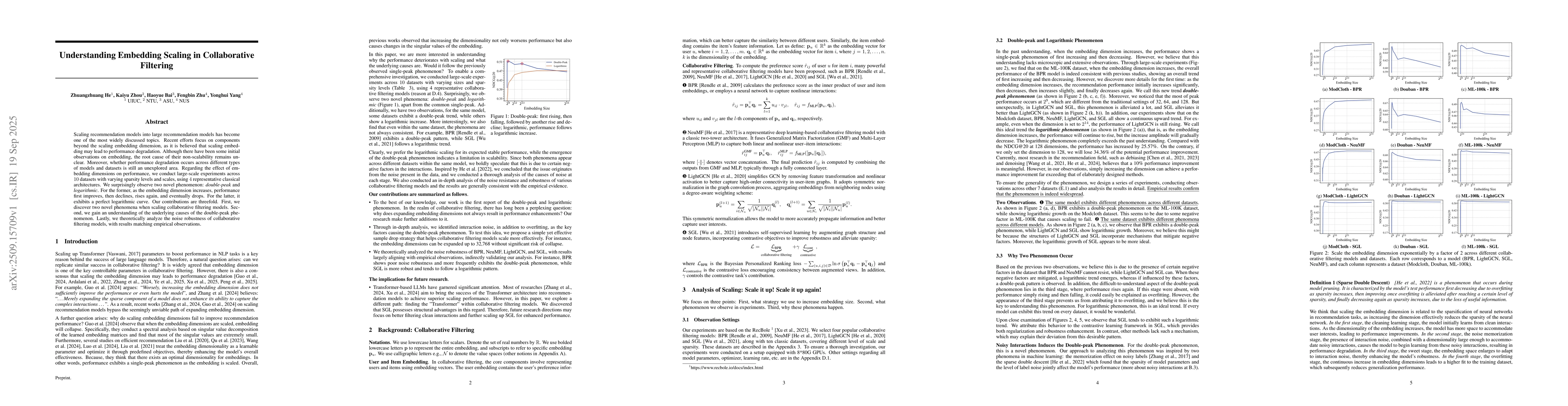 Thumbnail for Understanding Embedding Scaling in Collaborative Filtering