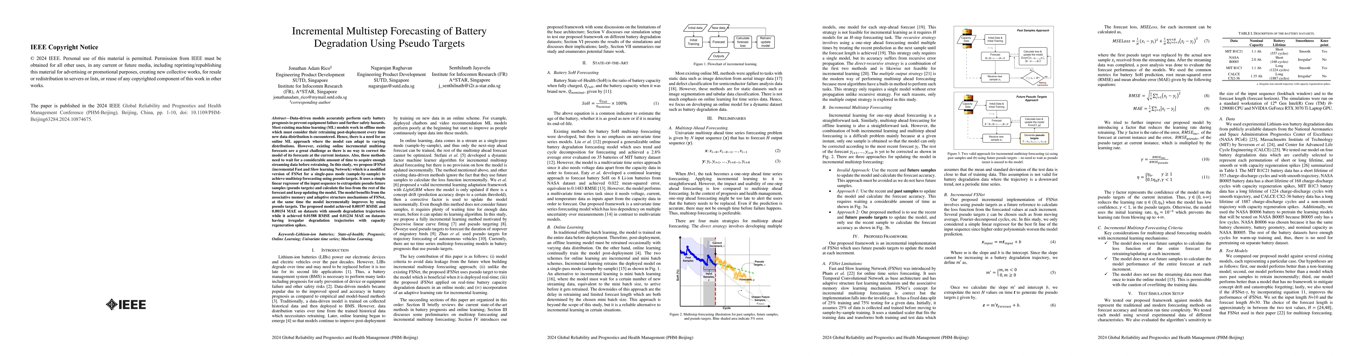 Thumbnail for Incremental Multistep Forecasting of Battery Degradation Using Pseudo
  Targets
