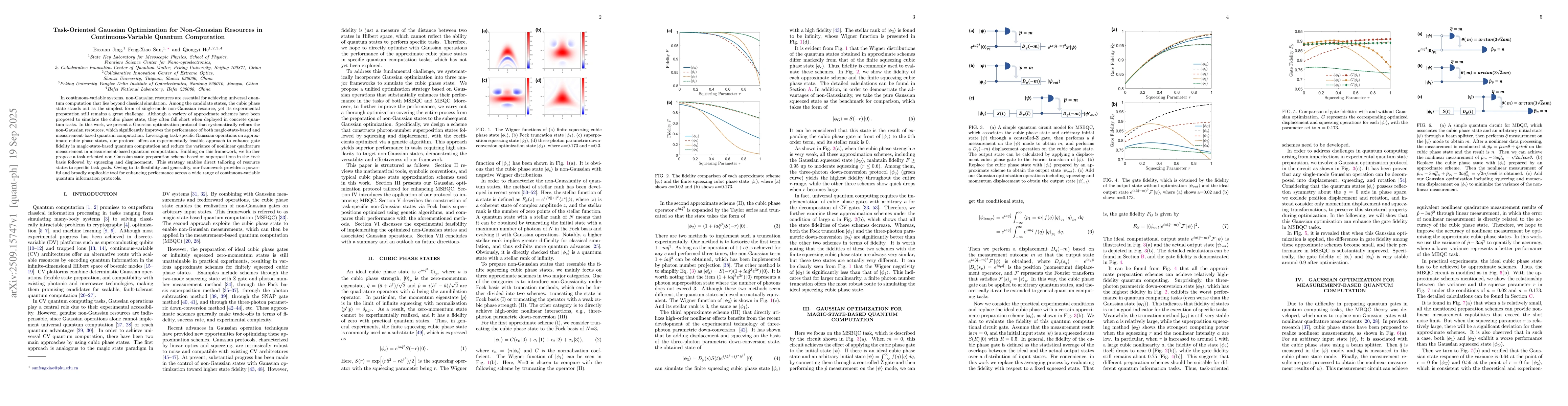 Thumbnail for Task-Oriented Gaussian Optimization for Non-Gaussian Resources in
  Continuous-Variable Quantum Computation