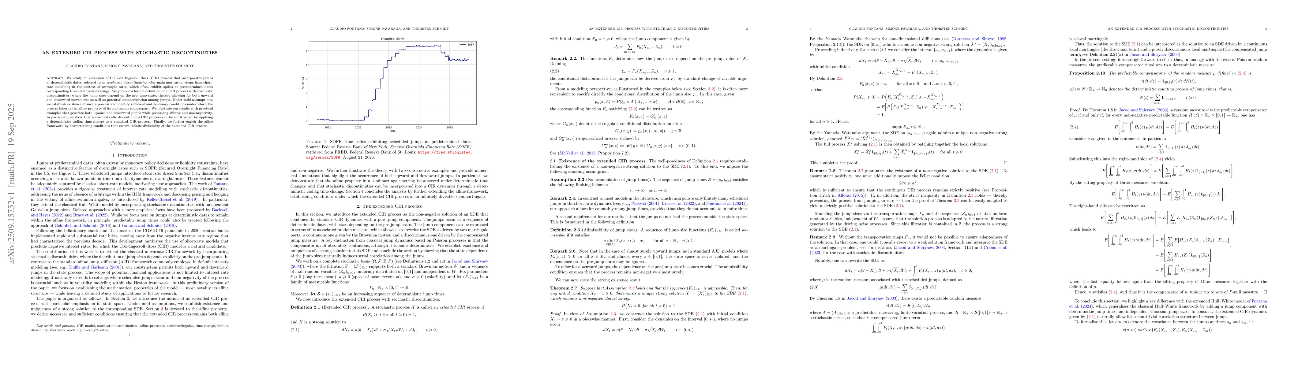 Thumbnail for An extended CIR process with stochastic discontinuities