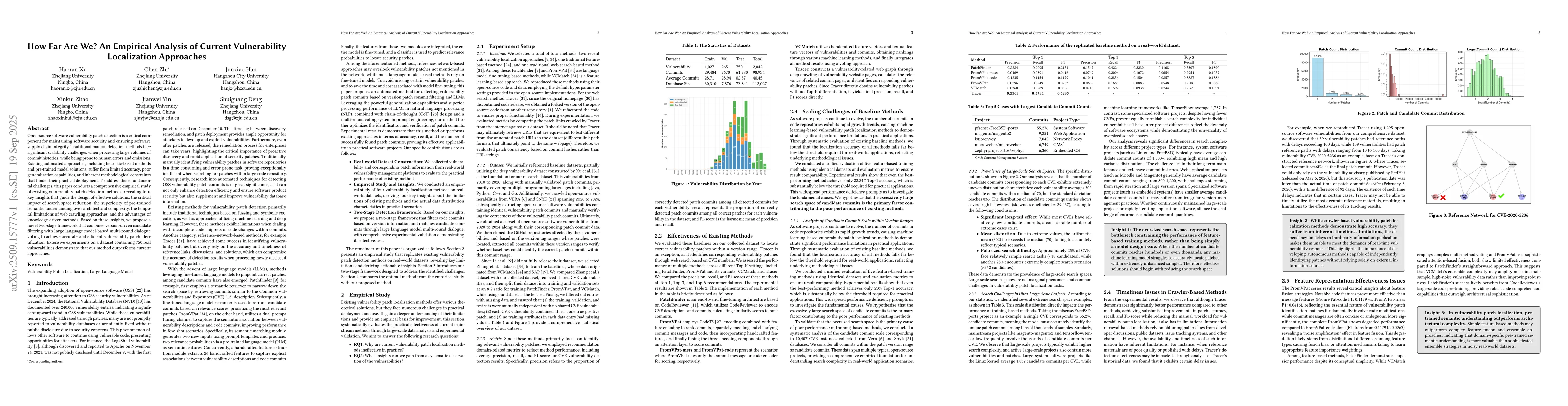 Thumbnail for How Far Are We? An Empirical Analysis of Current Vulnerability
  Localization Approaches