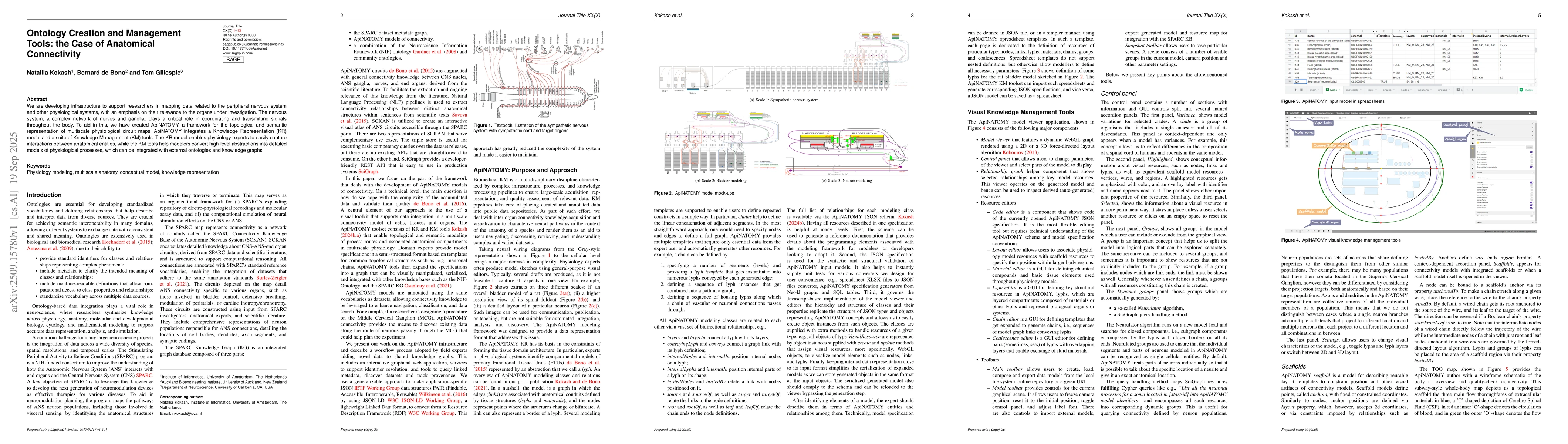 Thumbnail for Ontology Creation and Management Tools: the Case of Anatomical
  Connectivity
