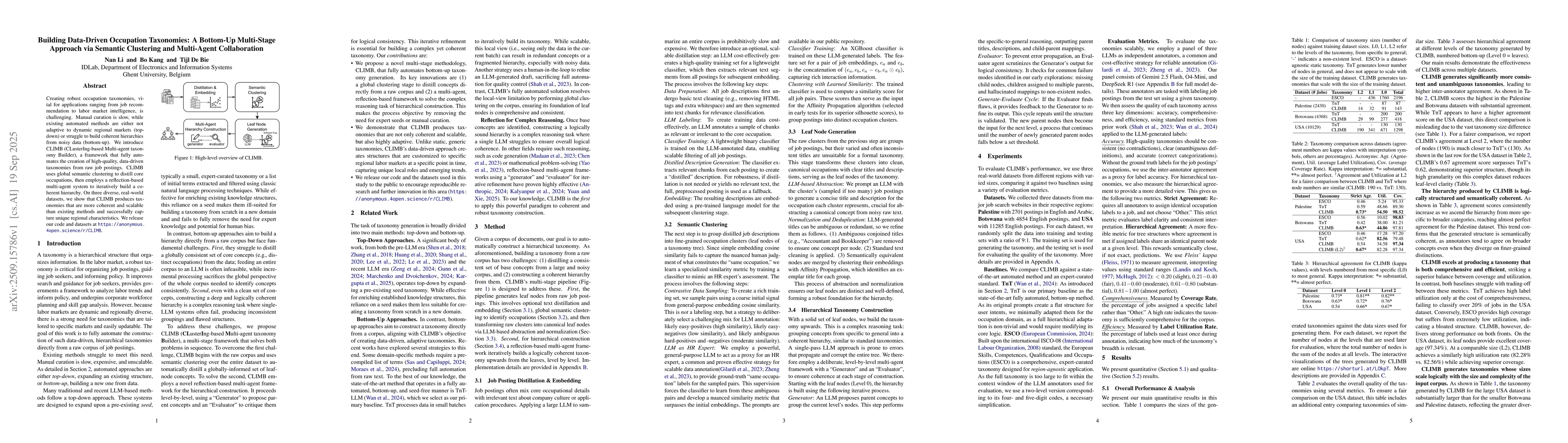 Thumbnail for Building Data-Driven Occupation Taxonomies: A Bottom-Up Multi-Stage
  Approach via Semantic Clustering and Multi-Agent Collaboration