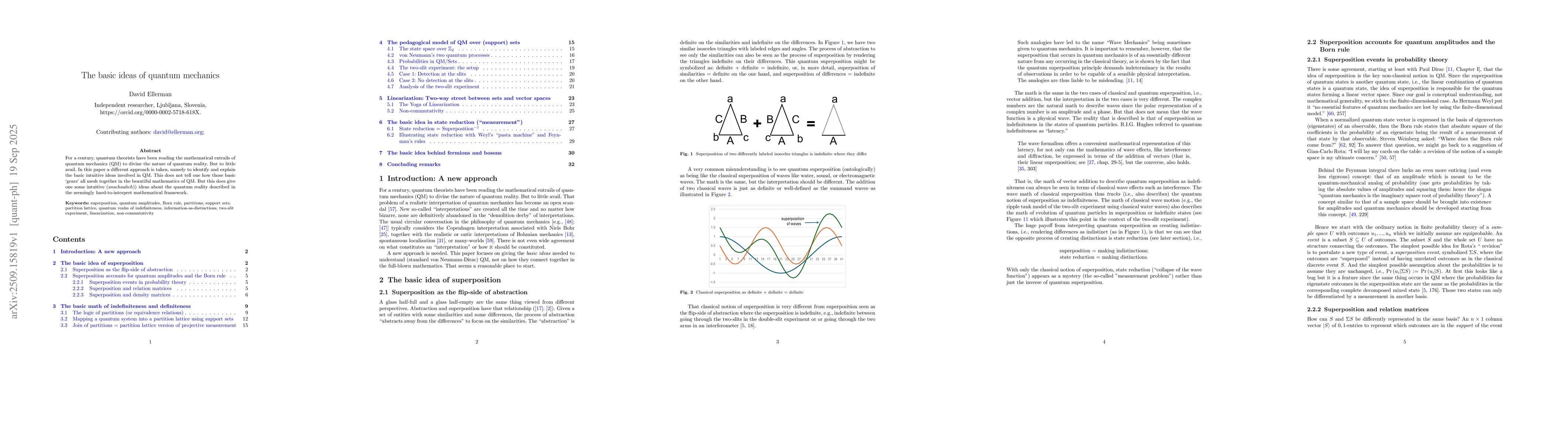 Thumbnail for The basic ideas of quantum mechanics