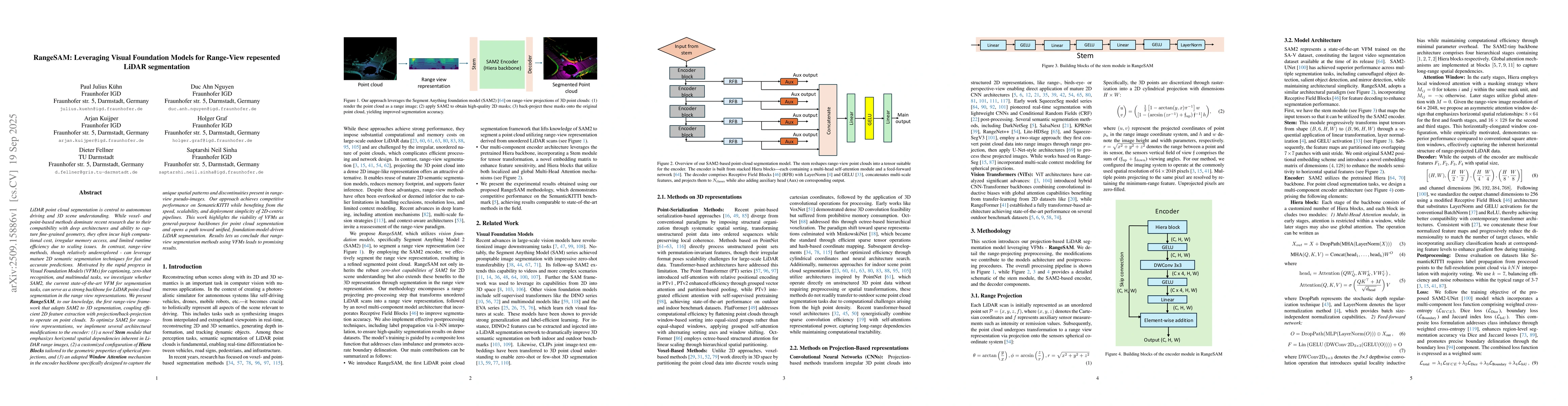 Thumbnail for RangeSAM: Leveraging Visual Foundation Models for Range-View repesented
  LiDAR segmentation