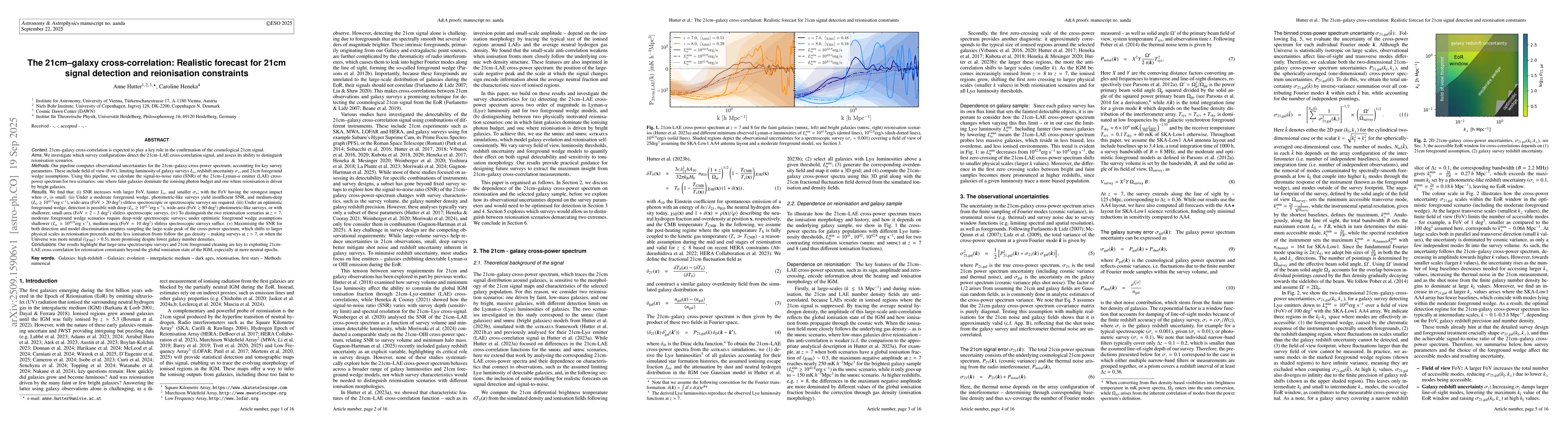 Thumbnail for The 21cm-galaxy cross-correlation: Realistic forecast for 21cm signal
  detection and reionisation constraints