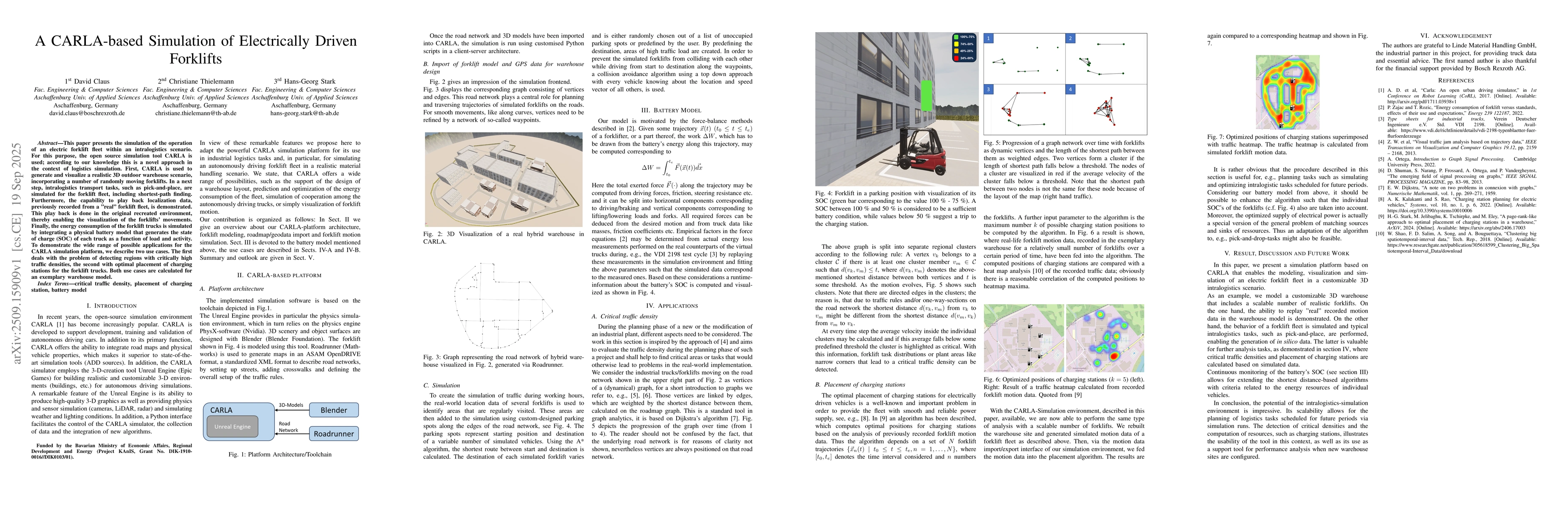 Thumbnail for A CARLA-based Simulation of Electrically Driven Forklifts