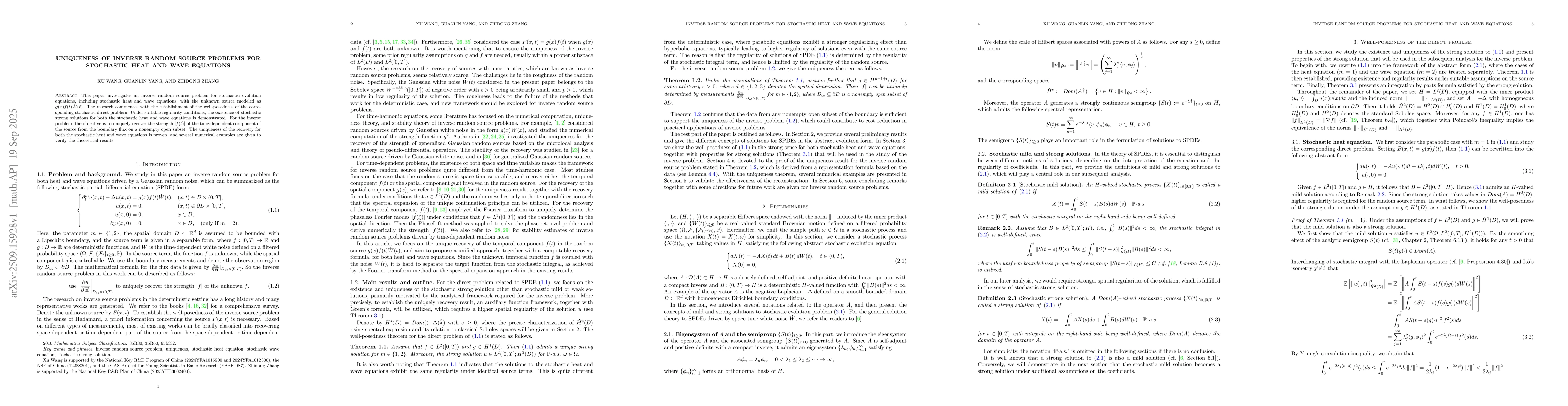 Thumbnail for Uniqueness of inverse random source problems for stochastic heat and
  wave equations