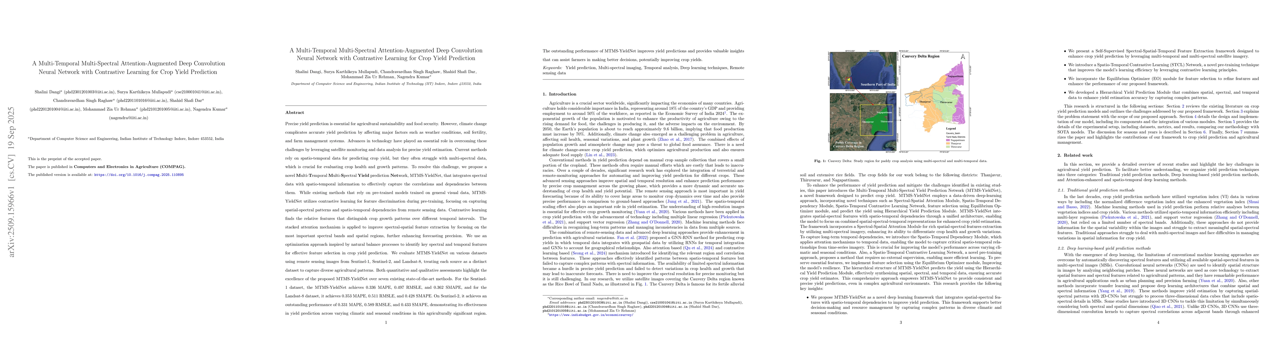 Thumbnail for A multi-temporal multi-spectral attention-augmented deep convolution
  neural network with contrastive learning for crop yield prediction