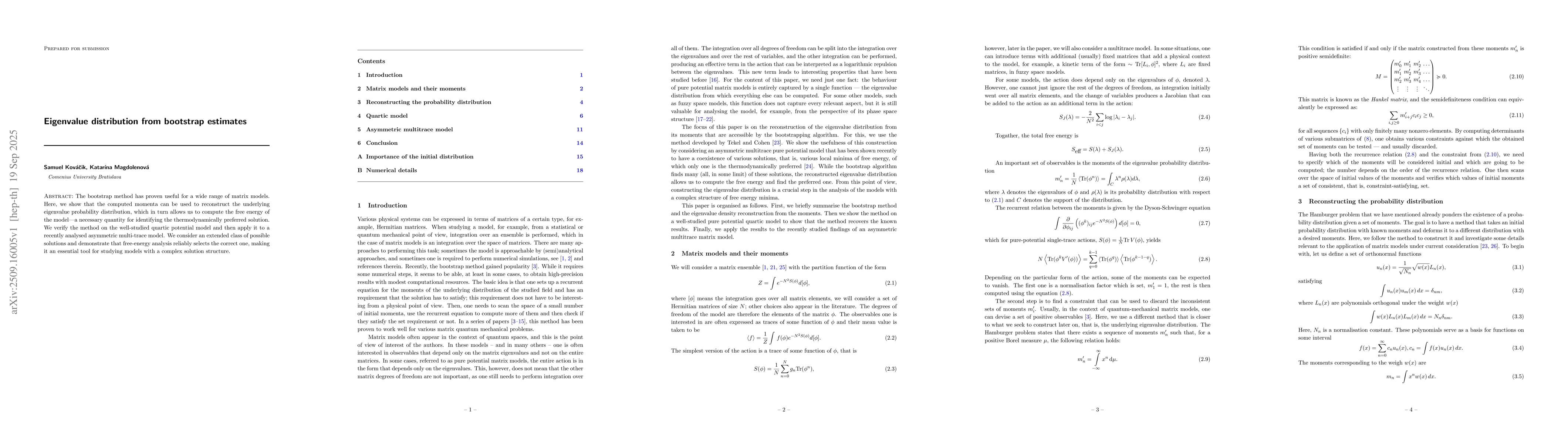 Thumbnail for Eigenvalue distribution from bootstrap estimates