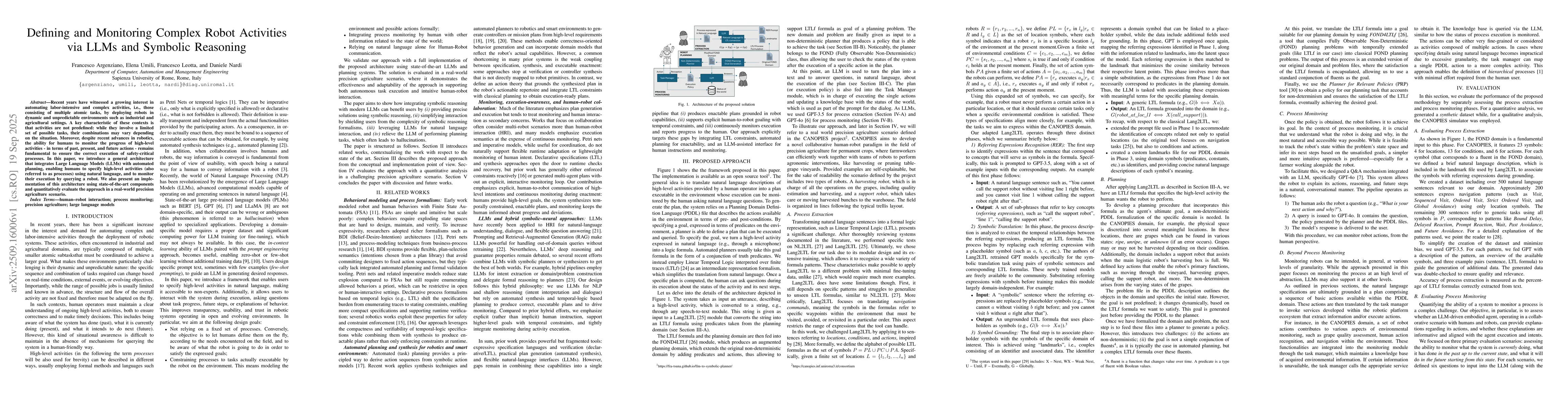 Thumbnail for Defining and Monitoring Complex Robot Activities via LLMs and Symbolic
  Reasoning