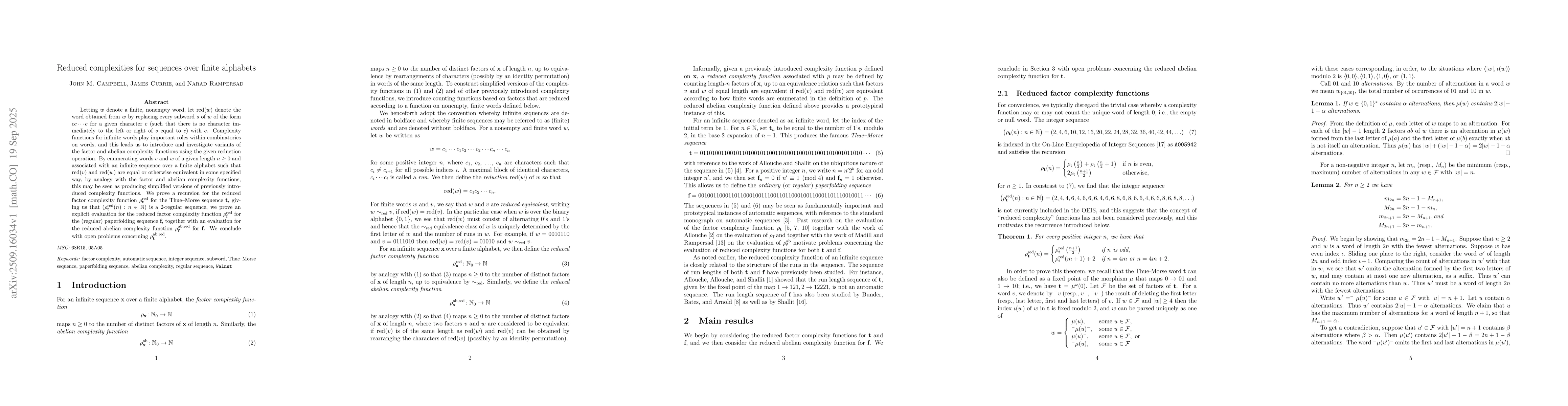 Thumbnail for Reduced complexities for sequences over finite alphabets