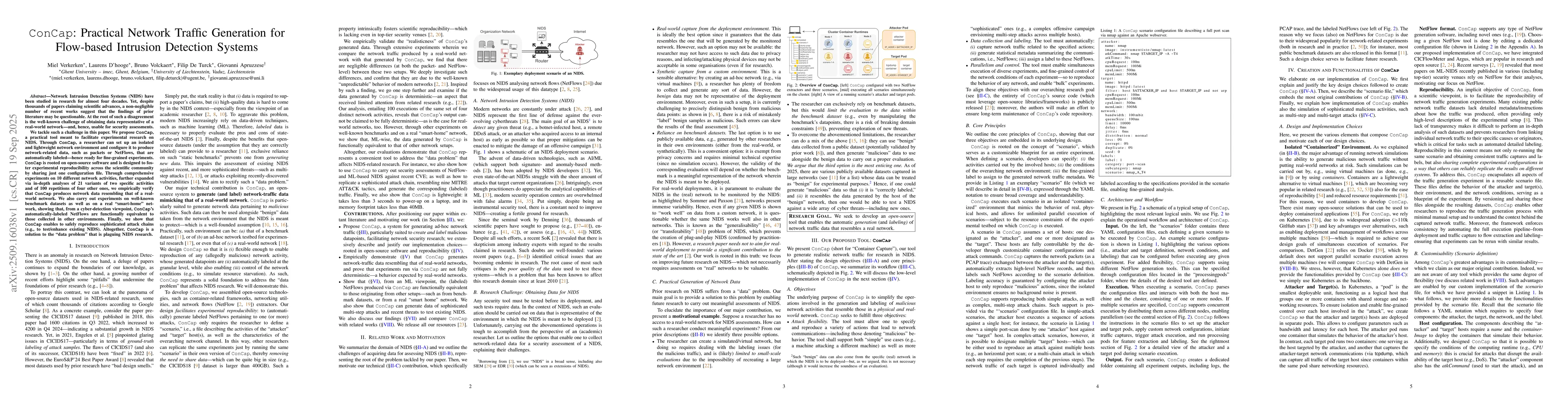 Thumbnail for ConCap: Practical Network Traffic Generation for Flow-based Intrusion
  Detection Systems