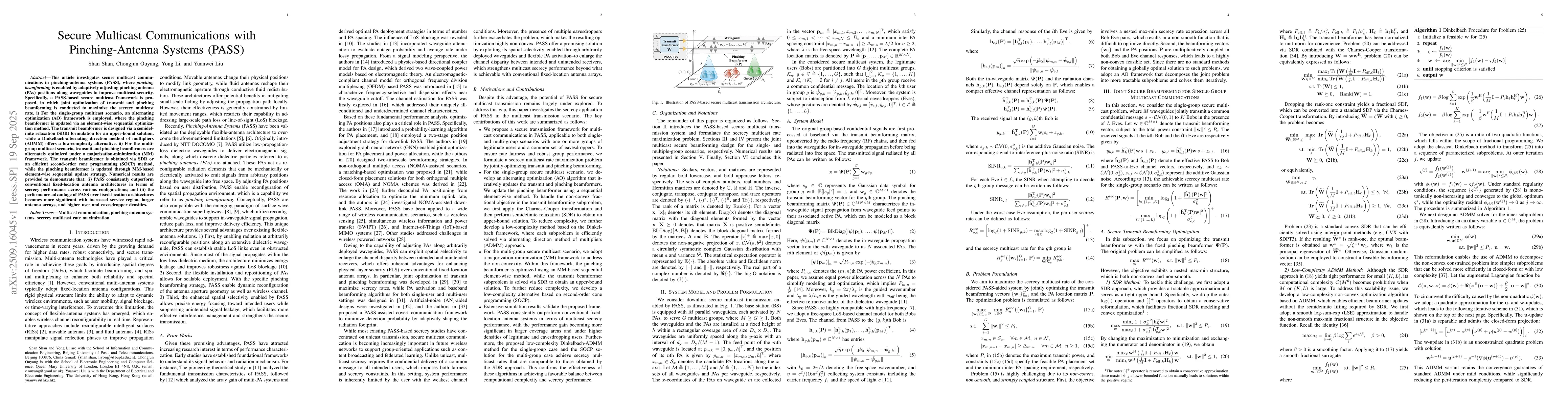 Thumbnail for Secure Multicast Communications with Pinching-Antenna Systems (PASS)