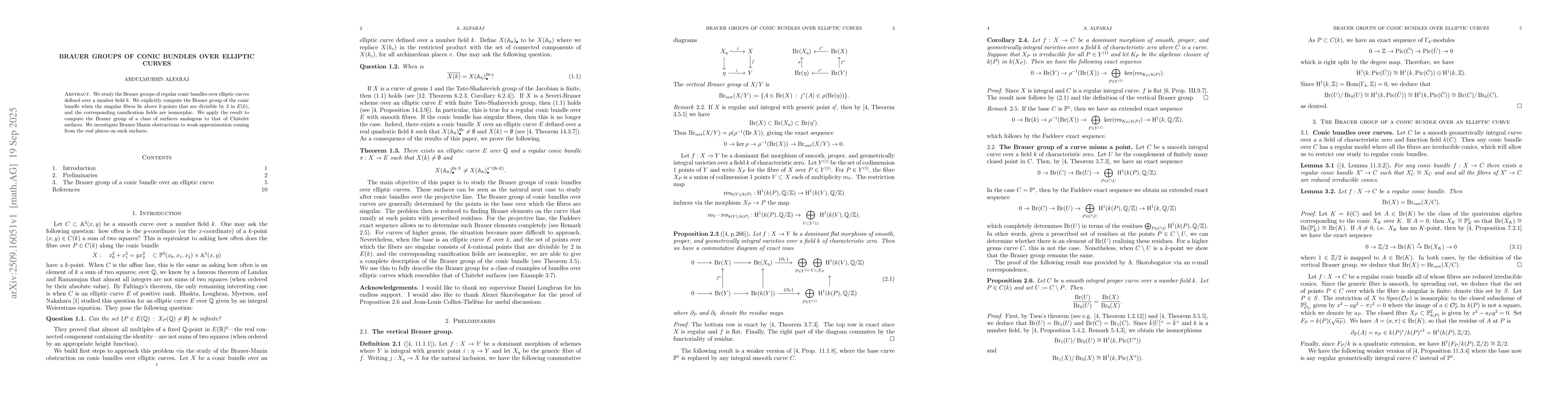 Thumbnail for Brauer groups of conic bundles over elliptic curves