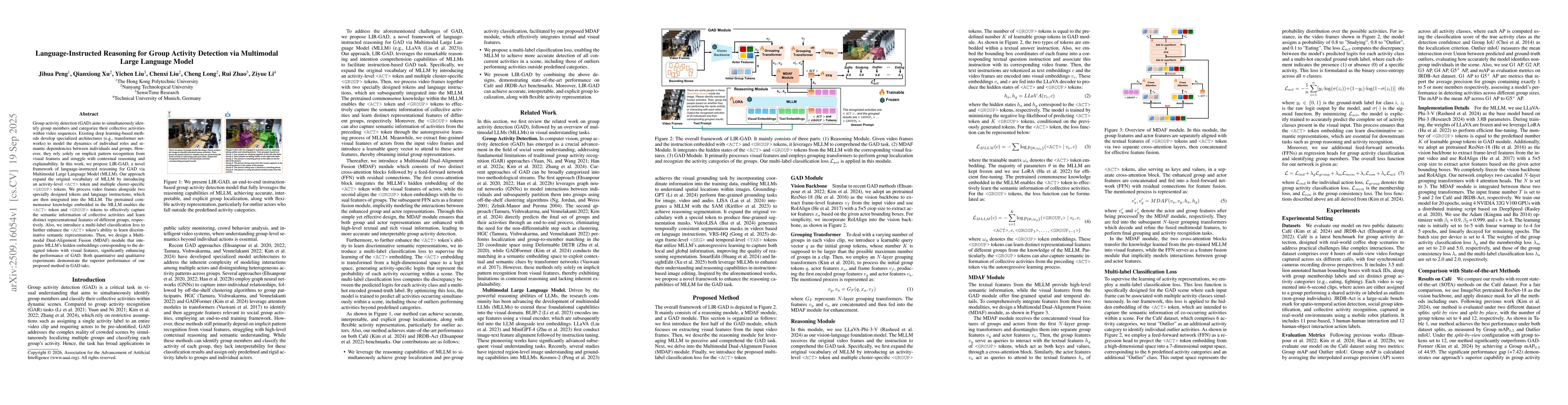 Thumbnail for Language-Instructed Reasoning for Group Activity Detection via
  Multimodal Large Language Model