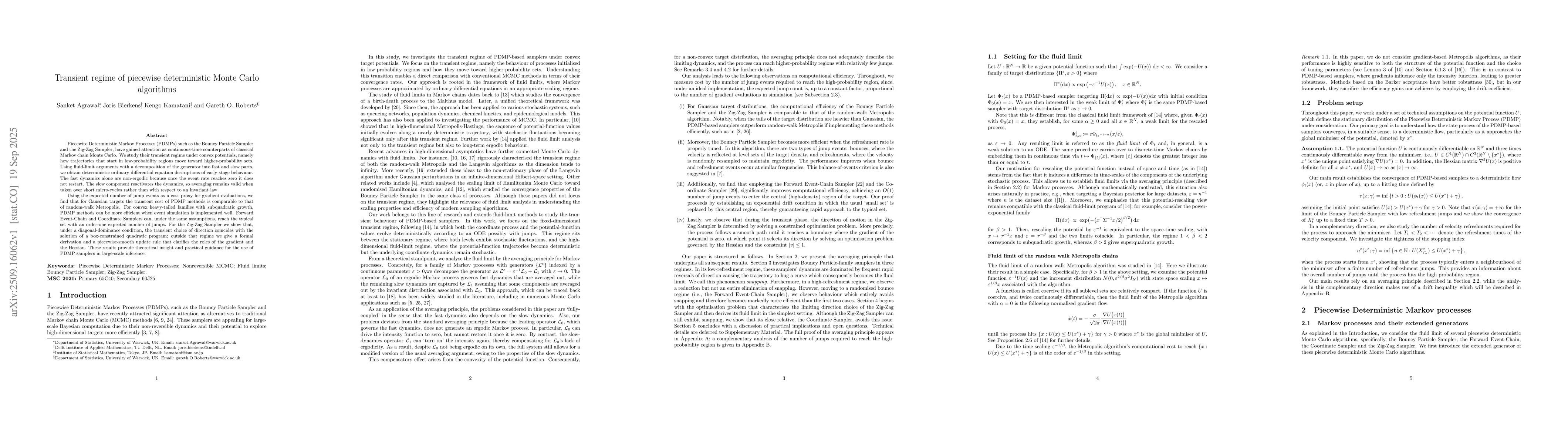 Thumbnail for Transient regime of piecewise deterministic Monte Carlo algorithms