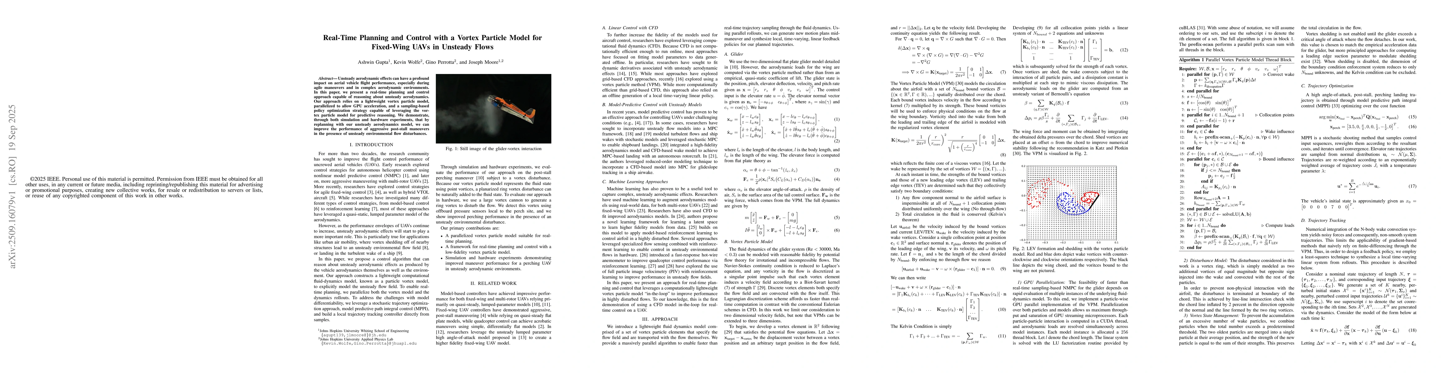 Thumbnail for Real-Time Planning and Control with a Vortex Particle Model for
  Fixed-Wing UAVs in Unsteady Flows