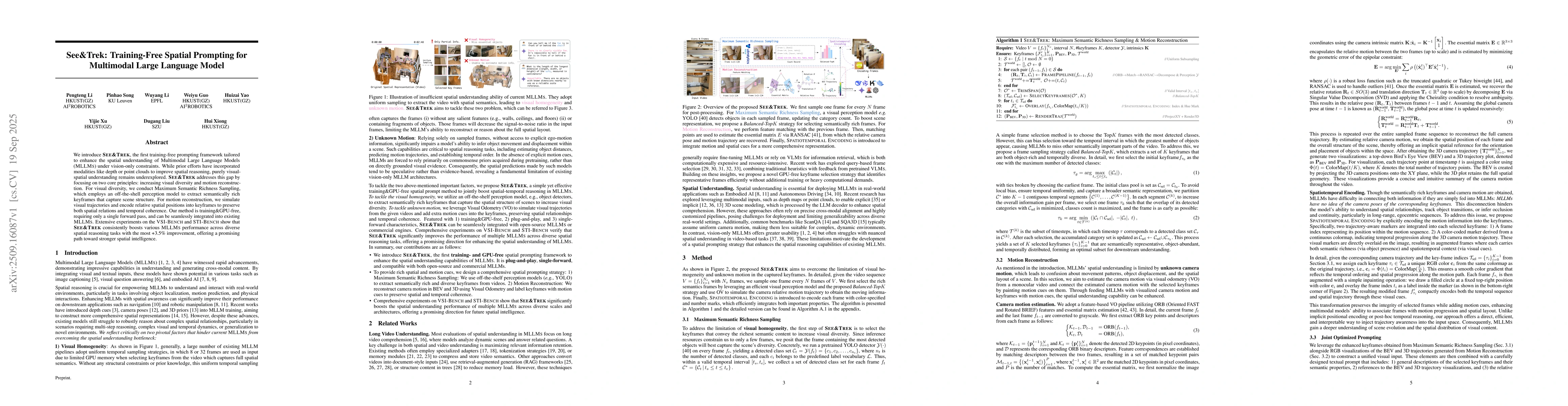 Thumbnail for See&Trek: Training-Free Spatial Prompting for Multimodal Large Language
  Model