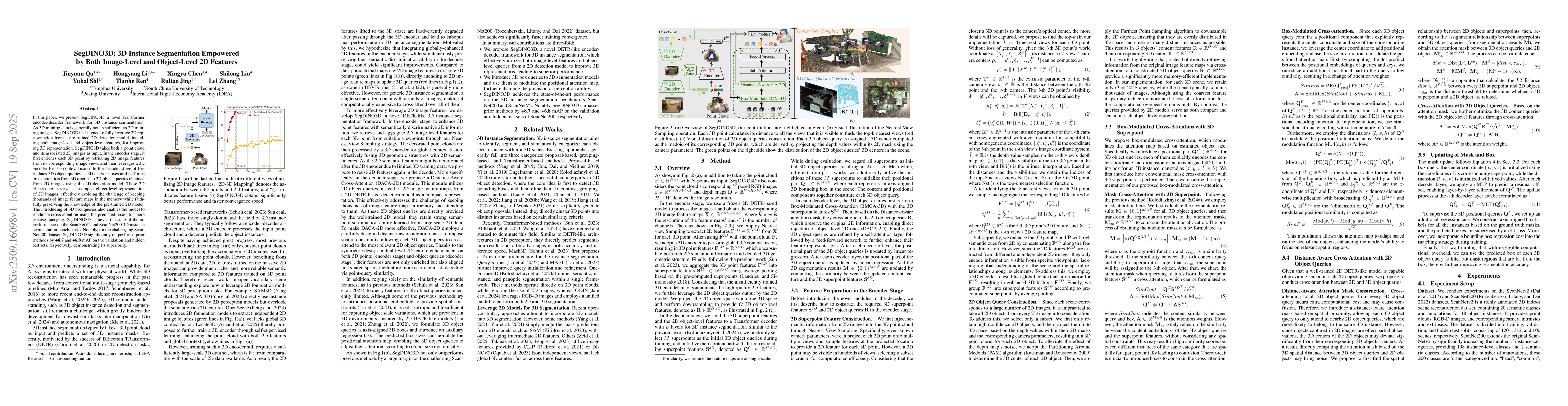Thumbnail for SegDINO3D: 3D Instance Segmentation Empowered by Both Image-Level and
  Object-Level 2D Features