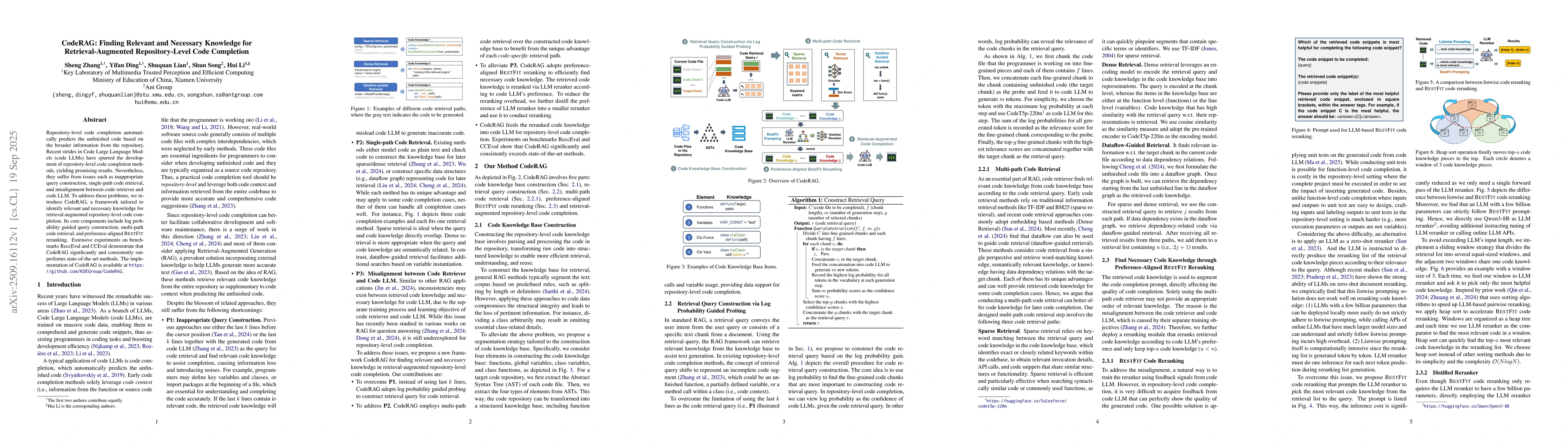 Thumbnail for CodeRAG: Finding Relevant and Necessary Knowledge for
  Retrieval-Augmented Repository-Level Code Completion