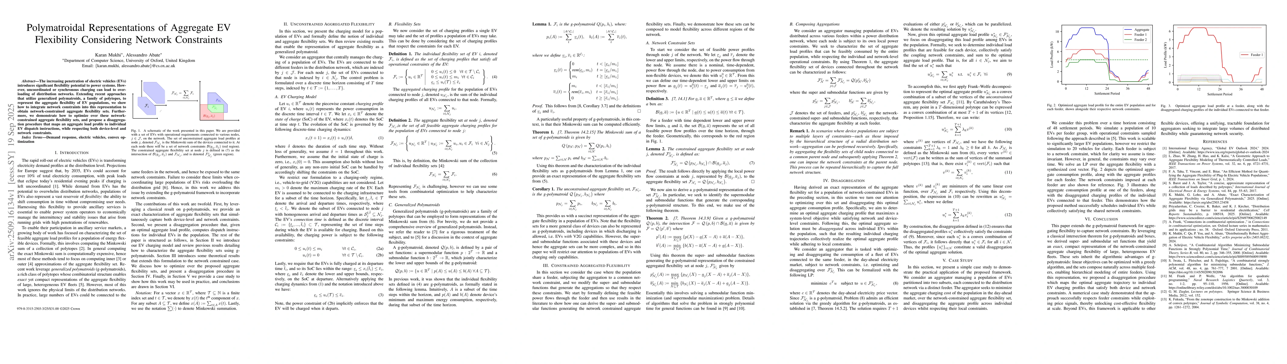 Thumbnail for Polymatroidal Representations of Aggregate EV Flexibility Considering
  Network Constraints