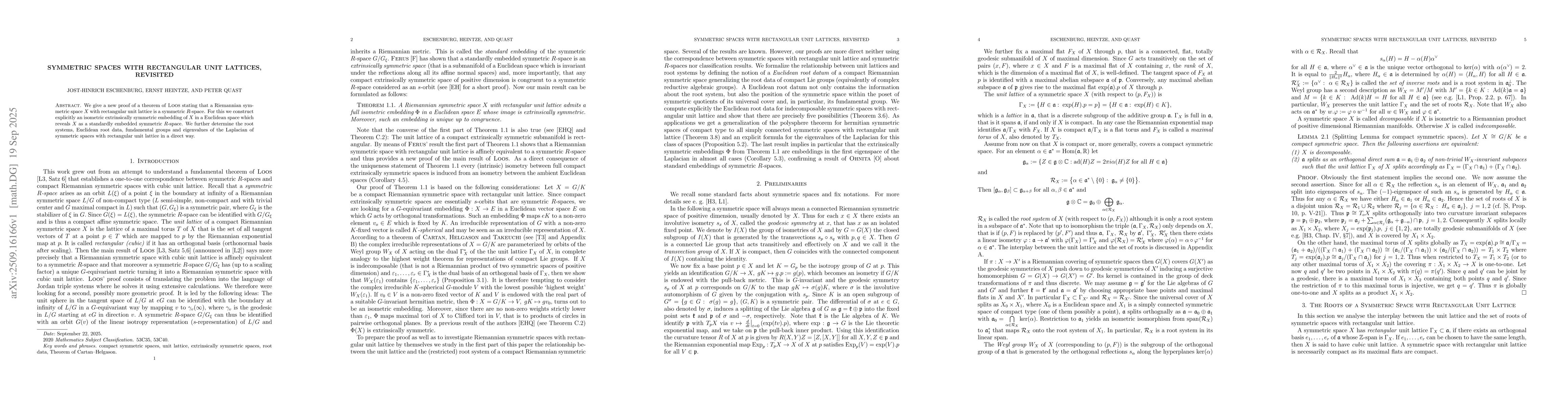 Thumbnail for Symmetric Spaces with Rectangular Unit Lattices, Revisited