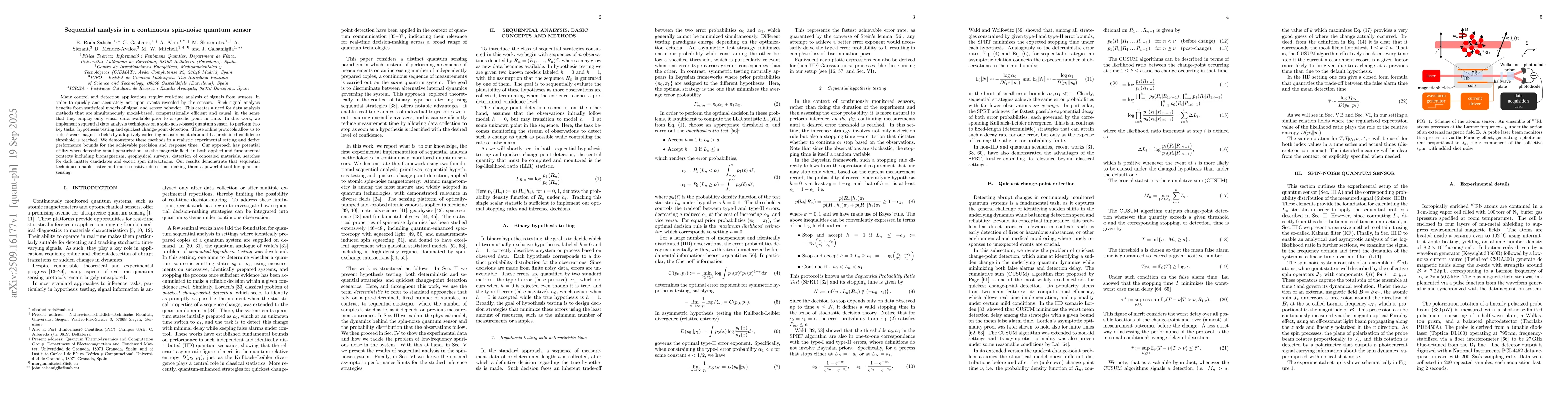 Thumbnail for Sequential analysis in a continuous spin-noise quantum sensor