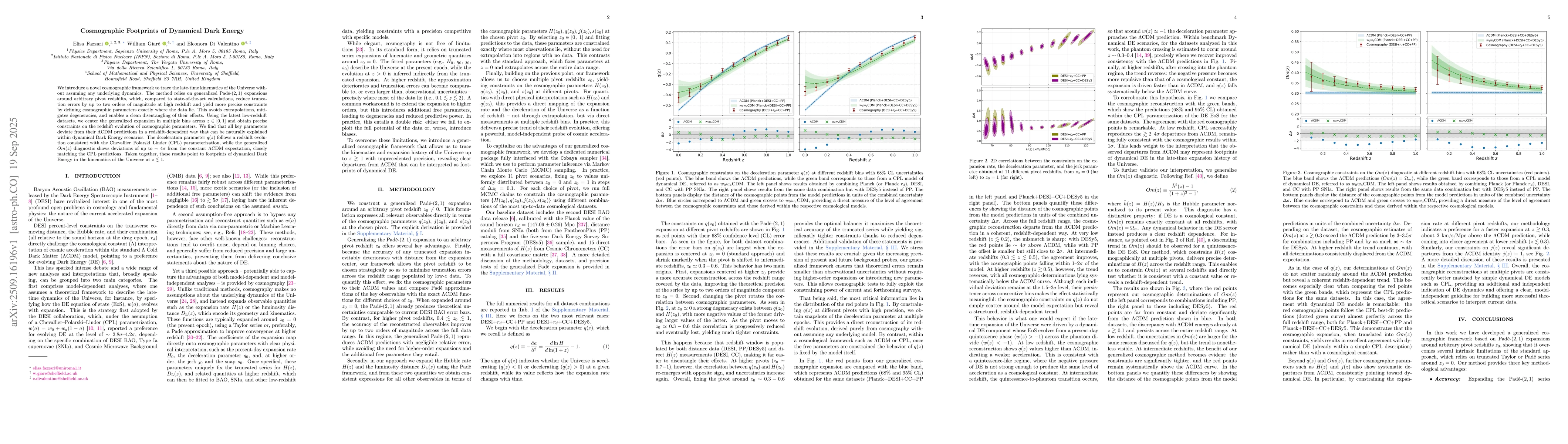 Thumbnail for Cosmographic Footprints of Dynamical Dark Energy