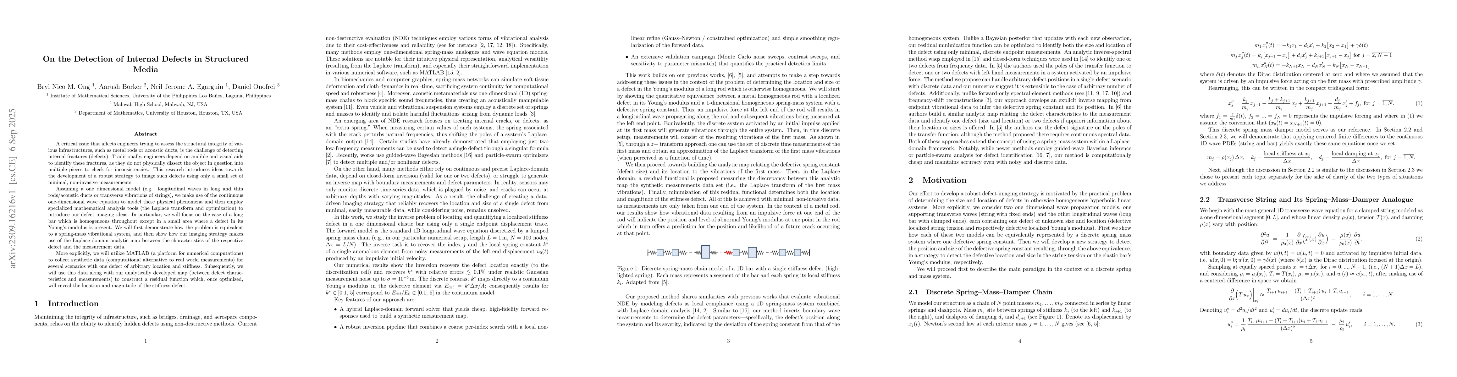 Thumbnail for On the Detection of Internal Defects in Structured Media