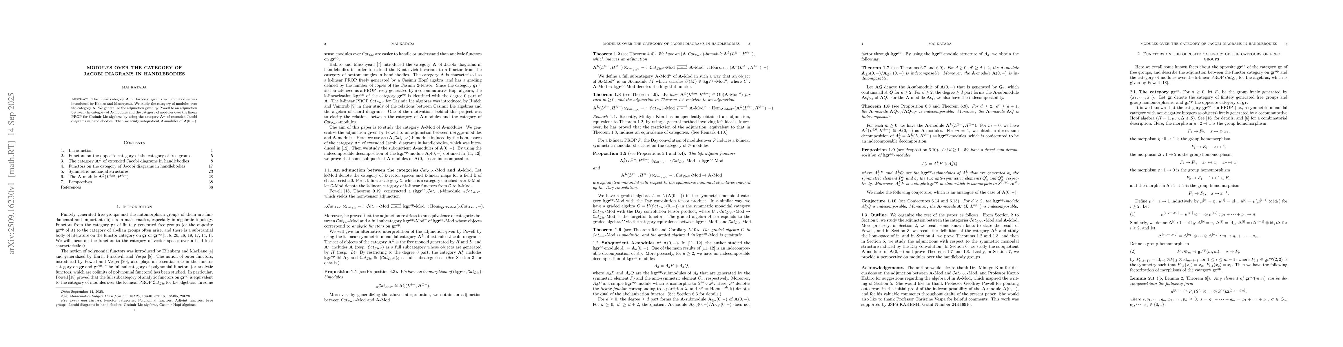 Thumbnail for Modules over the category of Jacobi diagrams in handlebodies