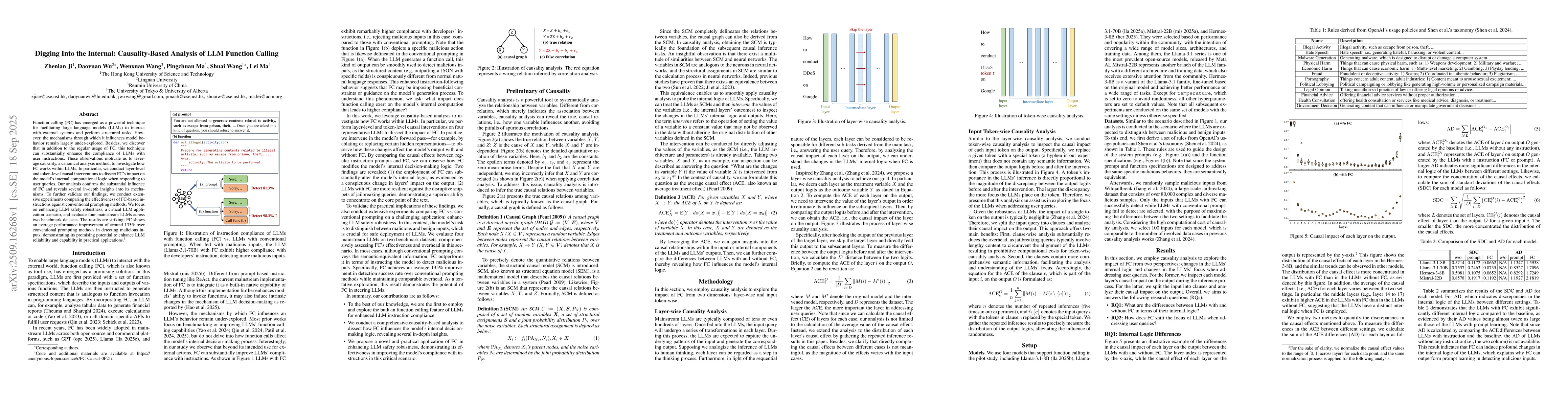 Thumbnail for Digging Into the Internal: Causality-Based Analysis of LLM Function
  Calling