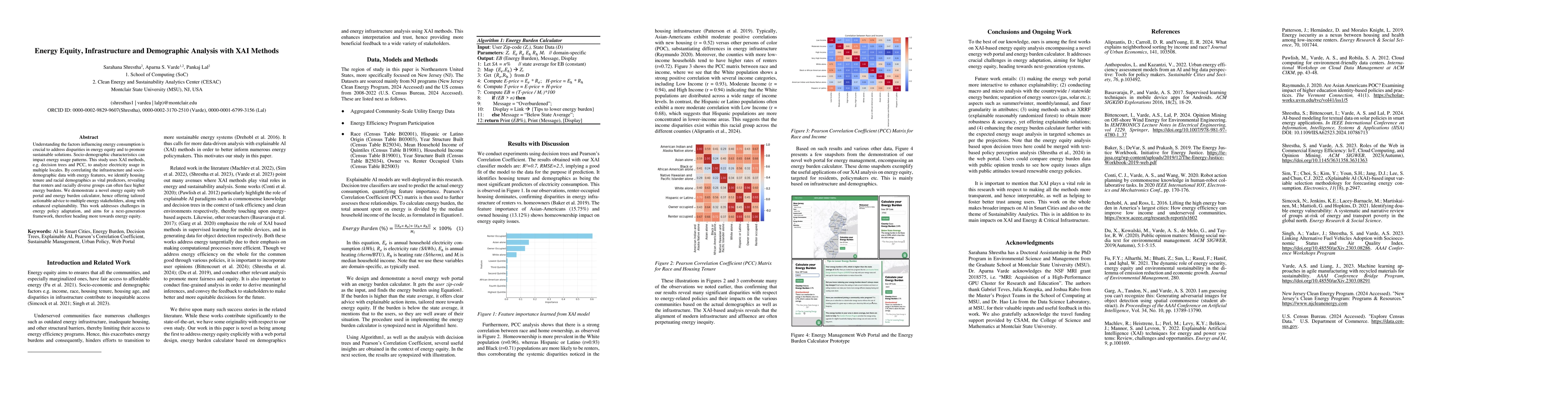 Thumbnail for Energy Equity, Infrastructure and Demographic Analysis with XAI Methods