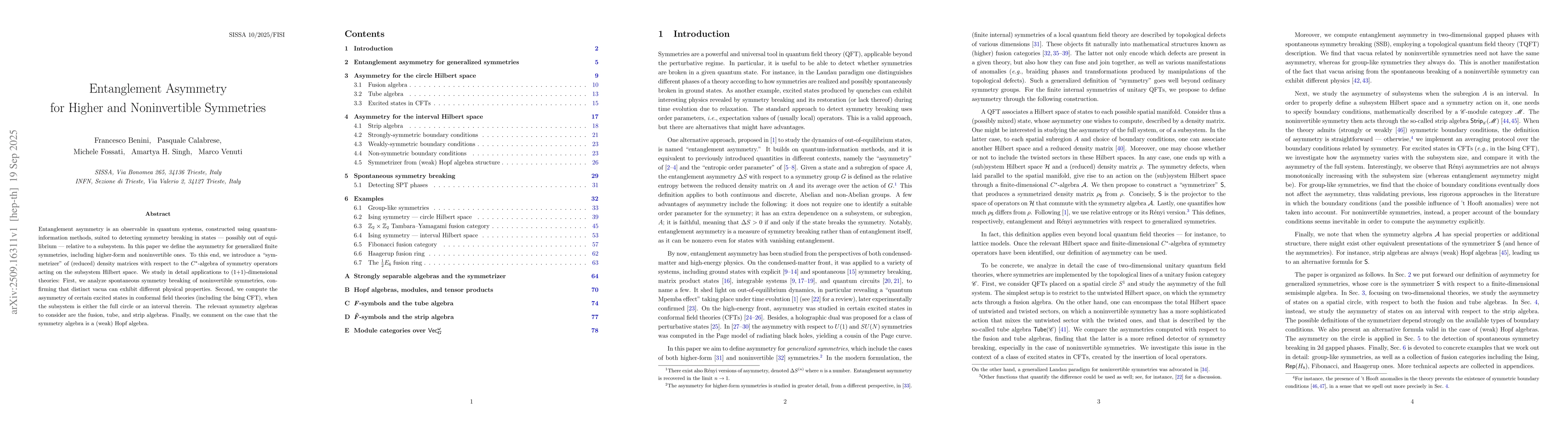 Thumbnail for Entanglement Asymmetry for Higher and Noninvertible Symmetries