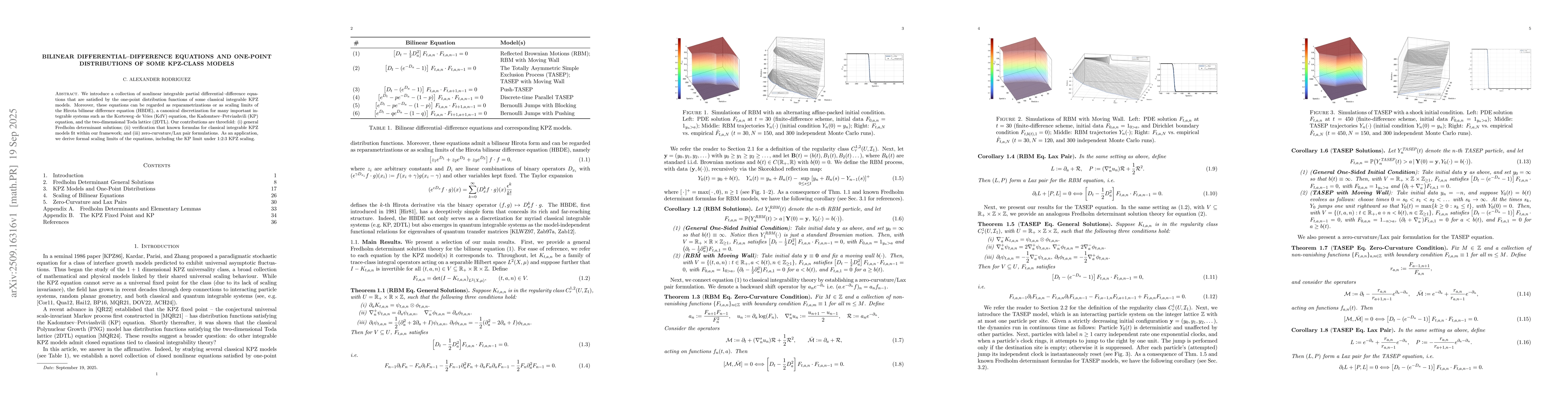 Thumbnail for Bilinear Differential-Difference Equations and One-Point Distributions
  of Some KPZ-Class Models