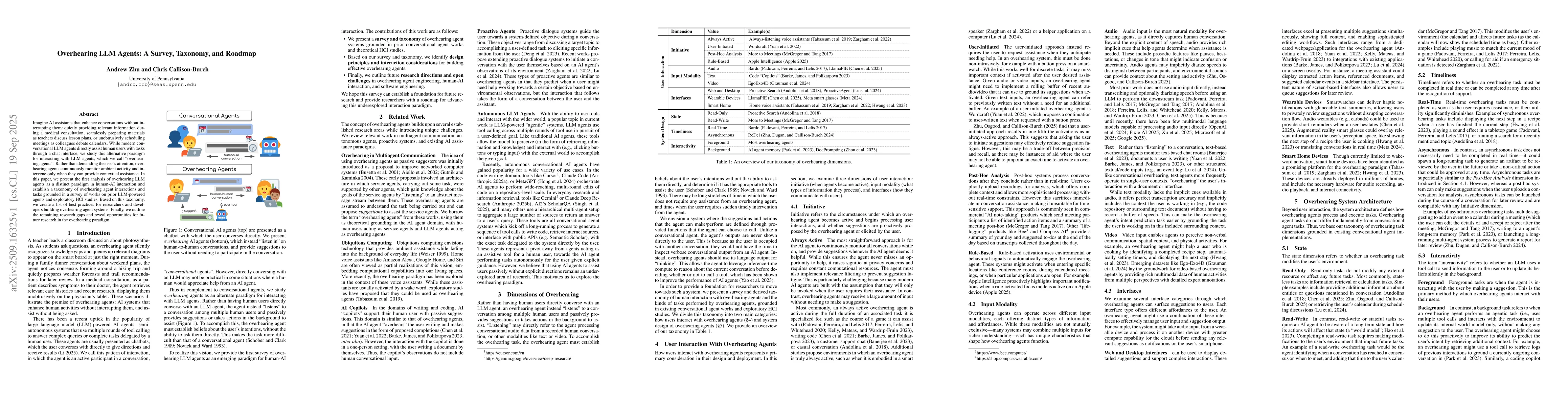 Thumbnail for Overhearing LLM Agents: A Survey, Taxonomy, and Roadmap