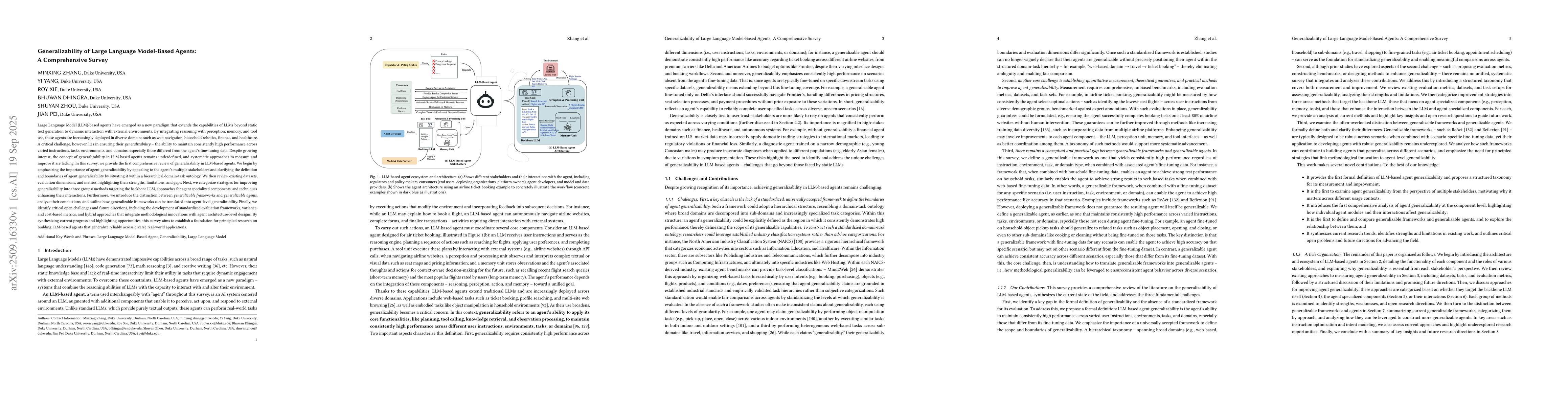 Thumbnail for Generalizability of Large Language Model-Based Agents: A Comprehensive
  Survey