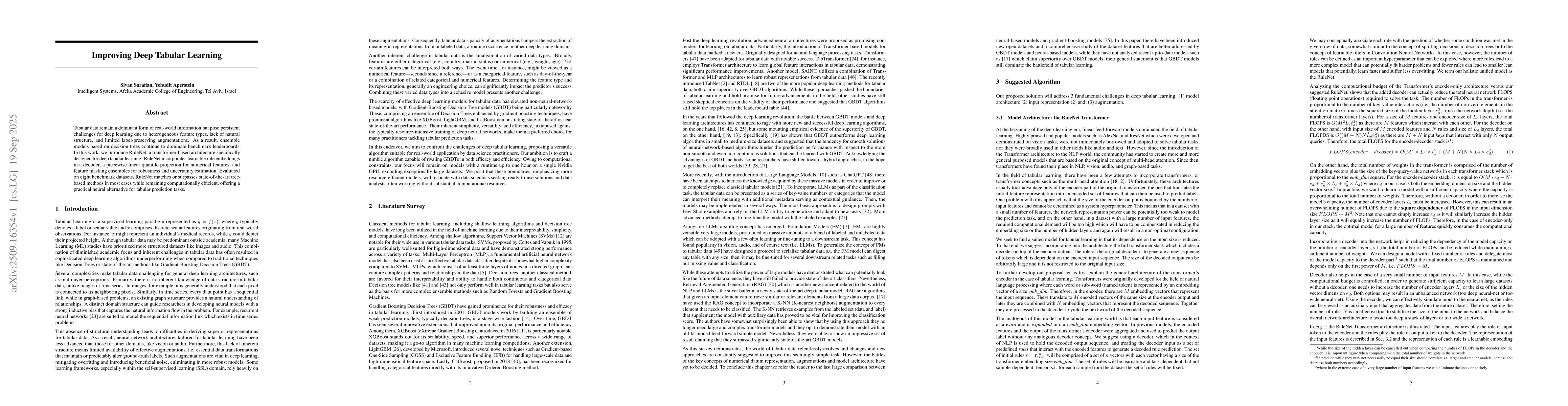Thumbnail for Improving Deep Tabular Learning