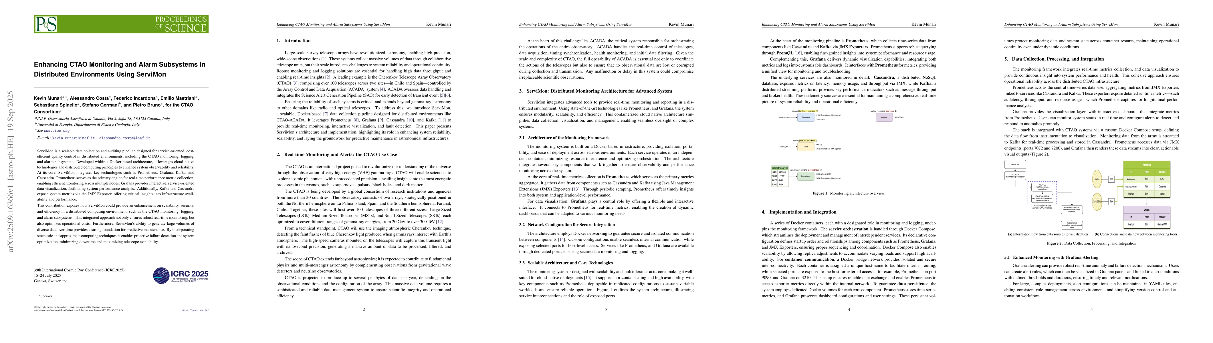 Thumbnail for Enhancing CTAO Monitoring and Alarm Subsystems in Distributed
  Environments Using ServiMon
