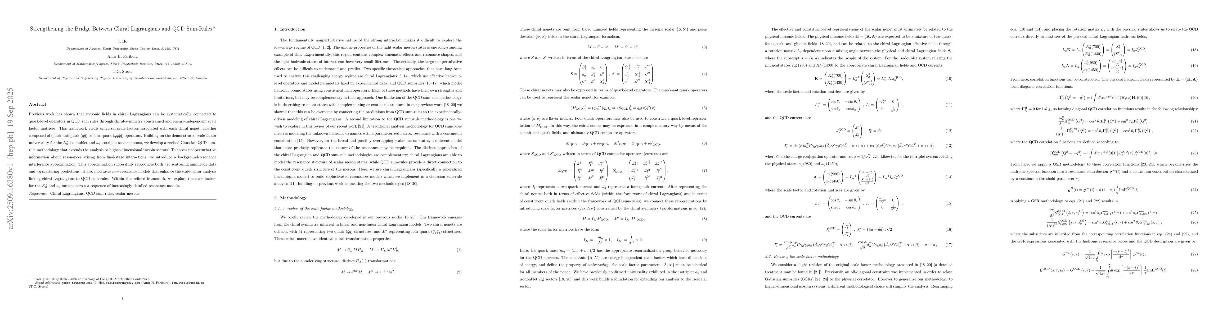 Thumbnail for Strengthening the Bridge Between Chiral Lagrangians and QCD Sum-Rules