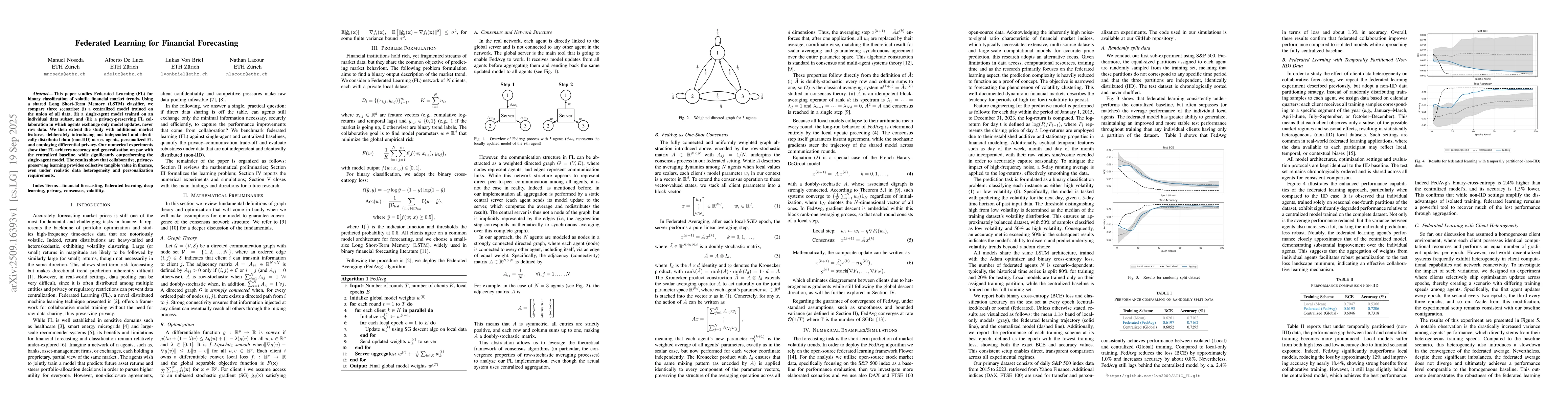 Thumbnail for Federated Learning for Financial Forecasting