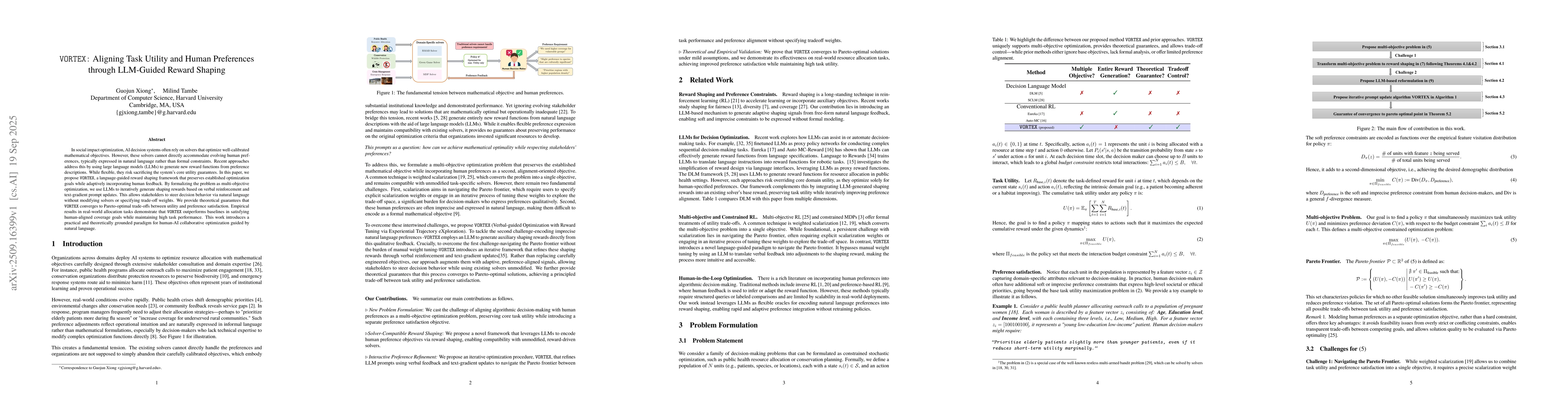 Thumbnail for VORTEX: Aligning Task Utility and Human Preferences through LLM-Guided
  Reward Shaping