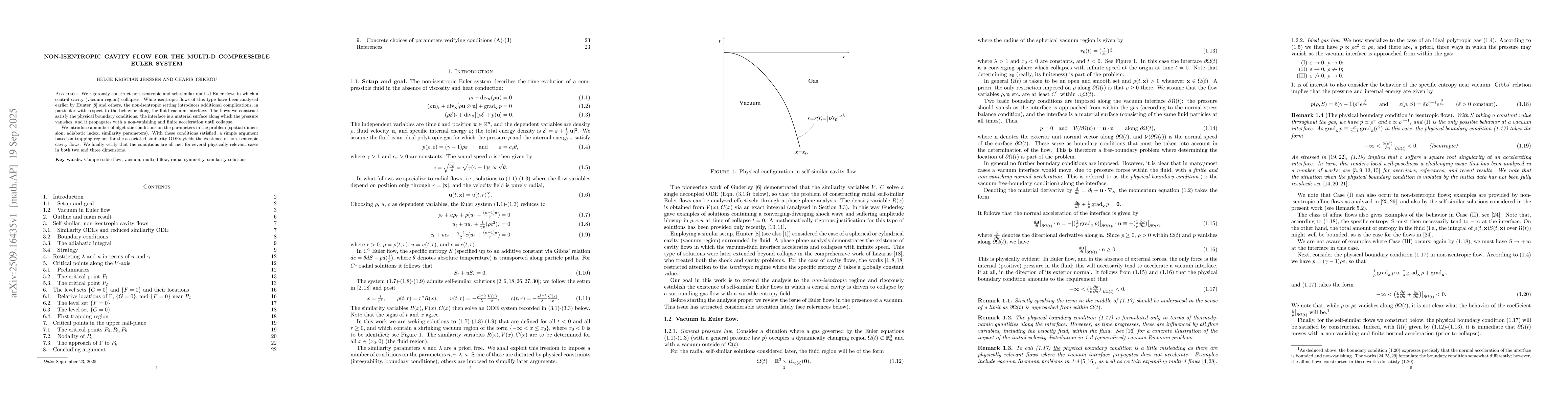 Thumbnail for Non-isentropic cavity flow for the multi-d compressible Euler system