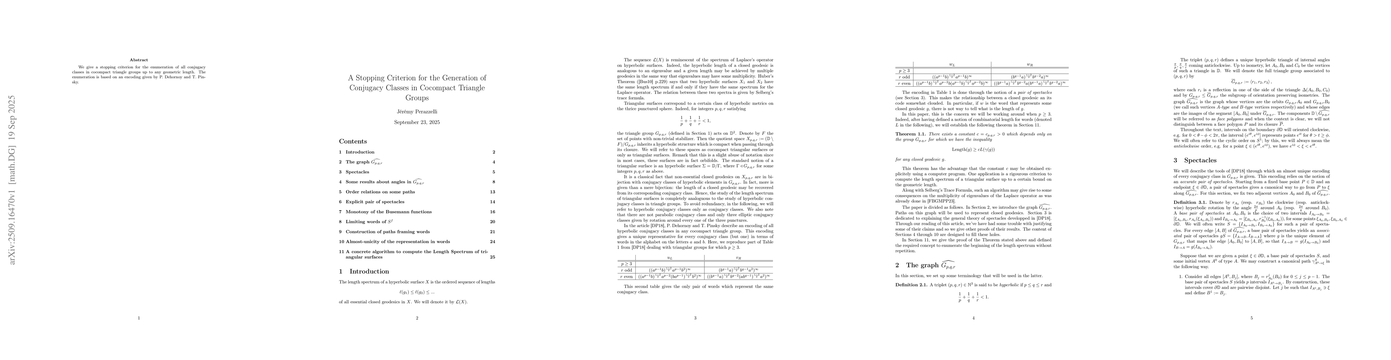 Thumbnail for A Stopping Criterion for the Generation of Conjugacy Classes in
  Cocompact Triangle Groups